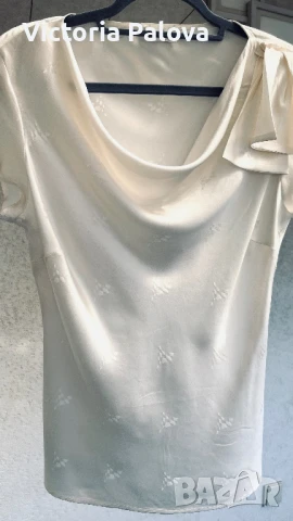 Скъпа блуза ELÉGANCE  100% коприна, снимка 6 - Корсети, бюстиета, топове - 51025027