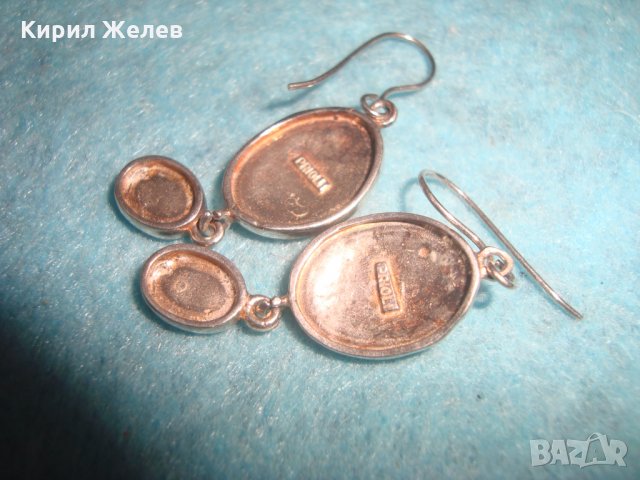 PRIOLI ЕМАЙЛИРАНИ СРЕБЪРНИ МАРКОВИ ОБЕЦИ СРЕБРО 925 БУТИКОВИ АРТ ИЗРАБОТКА 25745, снимка 11 - Обеци - 35736366