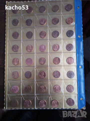 40 броя по 1 цент, САЩ