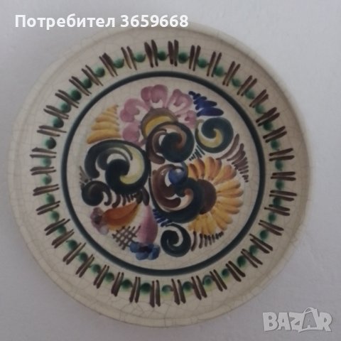 Рисувана чиния за стена, снимка 2 - Декорация за дома - 40264981