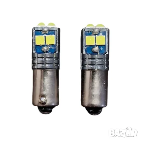 LED крушки T10 H6MA бели 12-24V 2 броя