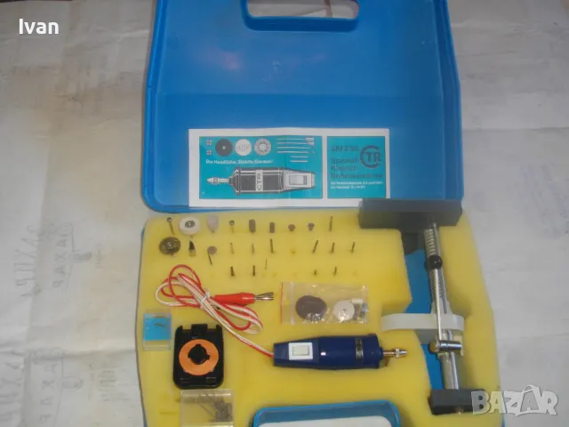 МИНИ ДРЕЛКА-ШЛИФОВАЛКА ПРАВ ШЛАЙФ ПЪЛЕН КОМПЛЕКТ СТОЙКА 45 АКСЕСОАРИ ЗА ТРУДНОДОСТЪПНИ МЕСТА KINZO, снимка 2 - Други инструменти - 48412350