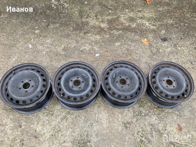 5x114.3x16 Стоманени джанти 4 броя оригинални от Renault Grand Scenic