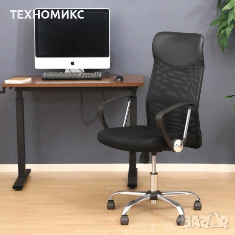 ПРОМО!!! Офис Стол – Въртящ се, Регулируем, Дишащ, Ергономичен, снимка 12 - Столове - 53205437