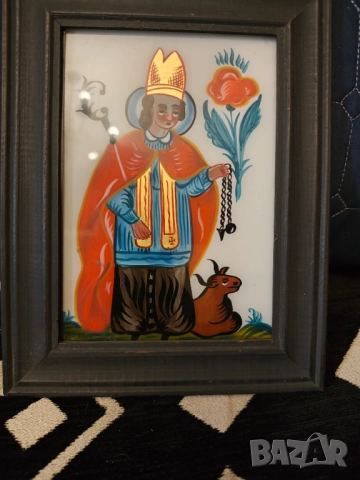 Картина икона найвизъм върху стъкло 