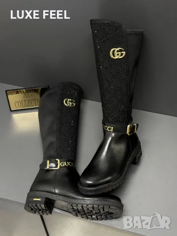 Dior ⚜️ Louis Vuitton ⚜️ Gucci ⚜️ Дамски Ботуши , снимка 2 - Дамски ботуши - 56119736
