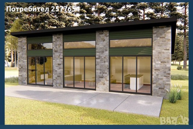 Сглобяеми Преместваеми Модулни Преносими Жилищни Мобилни -100м2 Кредит, снимка 1