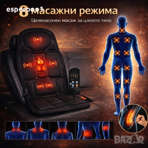 Масажна седалка с подгряване , снимка 2 - Масажори - 53055549