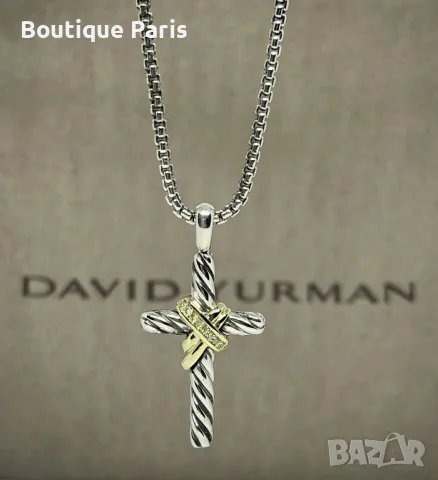 David Yurman оригинален кръст колие