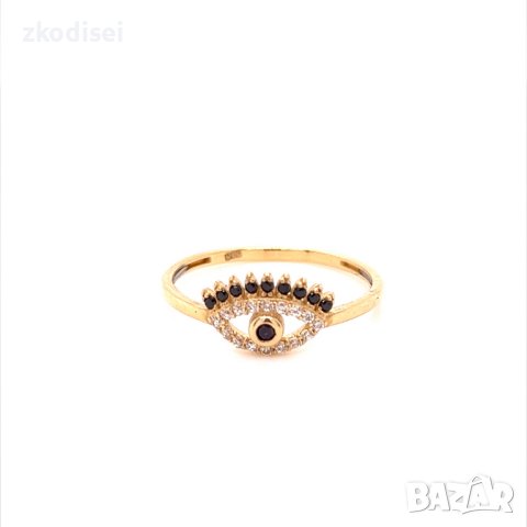 Златен дамски пръстен 1,25гр. размер:56 14кр. проба:585 модел:20162-6, снимка 1 - Пръстени - 42625288
