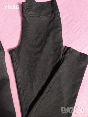 Дамски черни клинове с висока талия, снимка 6 - Клинове - 51942242