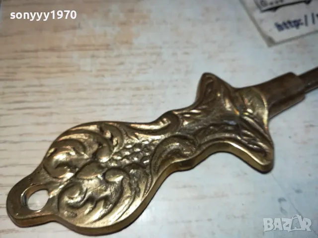 ОБУВАЛКА-МЕД МЕСИНГ 35СМ ВНОС БЕЛГИЯ 2801251004, снимка 13 - Антикварни и старинни предмети - 48859219