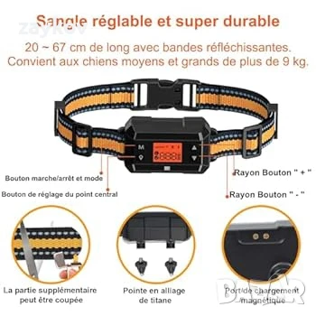 Безжична GPS каишка против бягство за кучета на открито, 30-999M регулируема подобрена ограда, снимка 3 - Друга електроника - 50844092