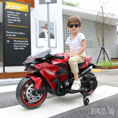 Акумулаторен МОТОР Ninja Duo 12V меки гуми с Кожена седалка, снимка 13 - Детски велосипеди, триколки и коли - 34368484