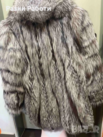 Предпразнична цена- Богато палто сива лисица, снимка 4 - Палта, манта - 50683511