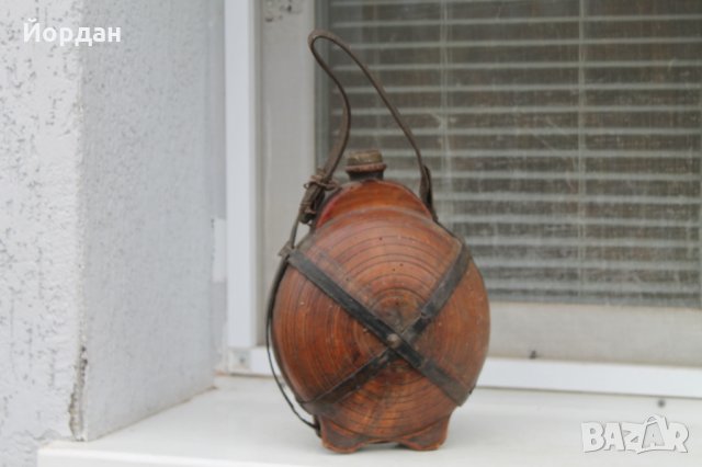Дървена бъклица за украса , снимка 1 - Антикварни и старинни предмети - 34745128