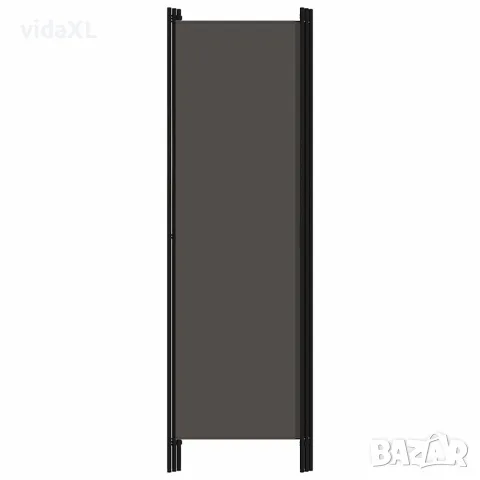 vidaXL Параван за стая, 3 панела, антрацит, 150x180 см, снимка 3 - Паравани - 56146705