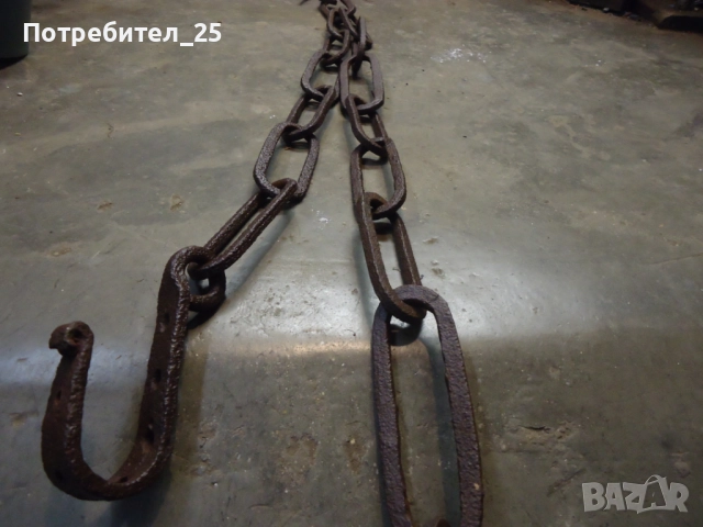 Кован синджир за огнище, снимка 8 - Други ценни предмети - 51449341