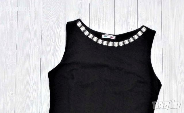 Елегантна черна рокля, снимка 3 - Рокли - 41514293