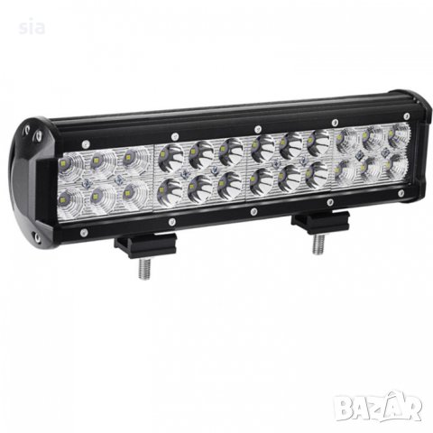 LED Бар Диоден 72W, ледбар 30см, 24LED, 10-30V., снимка 2 - Аксесоари и консумативи - 26799944