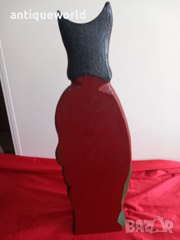 Голяма Дървена Статуя, Фигура МОНАХИНЯ ,Средновековна Дама, снимка 6 - Антикварни и старинни предмети - 52845736