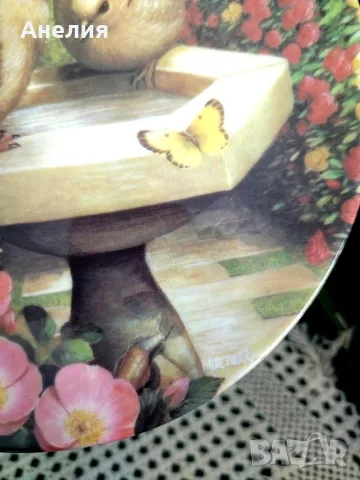 Чинии за стена Coalport England Градински посетители, снимка 8 - Декорация за дома - 56126143