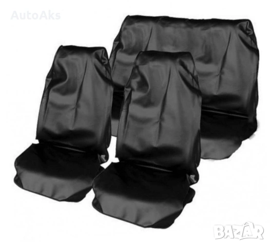 Непромокаеми калъфи за седалки на автомобил - черни
