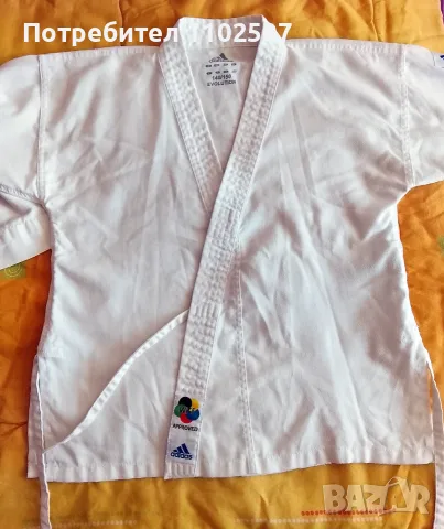 Кимоно за карате Adidas Evolution, WKF одобрено за състезания, размер - 140-150, снимка 4 - Спортна екипировка - 55953666