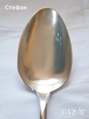 Огромна посребрена лъжица, снимка 3 - Антикварни и старинни предмети - 52184666