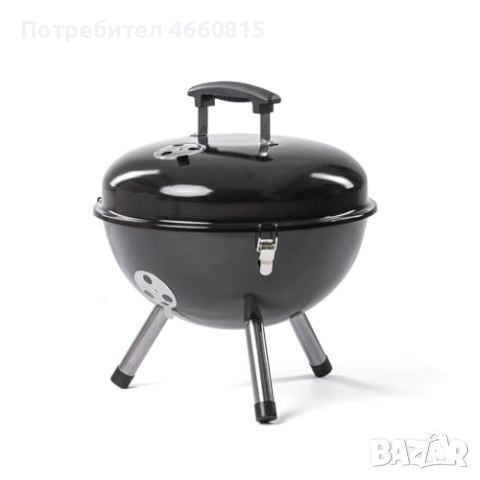 НОВА преносима скара с капак - ROSMARINO BBQ Kettle, подходящ подарък