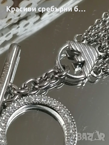 Сребърна гривна оригинал на Emporio Armani , снимка 6 - Гривни - 53750742