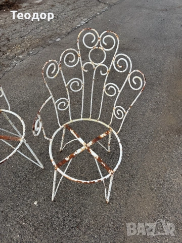 Метални Столове 6 броя, снимка 4 - Градински мебели, декорация  - 53622014