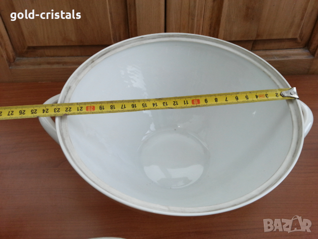 Луксозен порцелан Чехословакия сервиз за хранене Чехословакия, снимка 8 - Антикварни и старинни предмети - 36166706