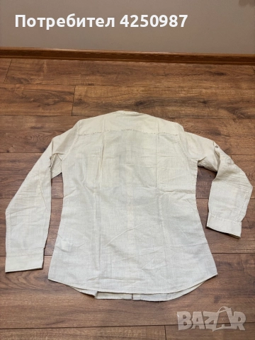 Мъжка ленена риза, снимка 2 - Ризи - 52122350