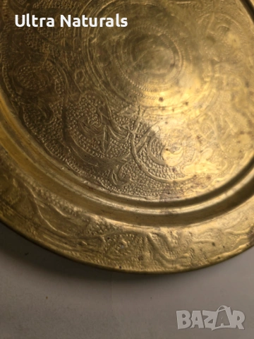 Винтидж чиния с орнаменти 19см Декоративна