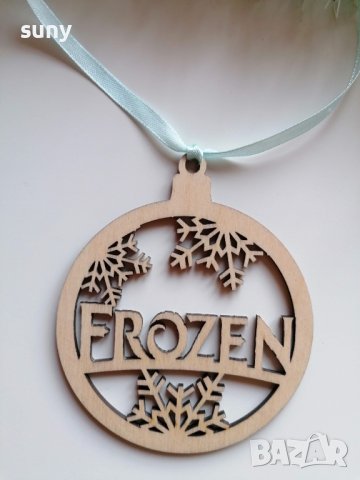  Дървени играчки Frozen за украса, снимка 6 - Други - 41936068