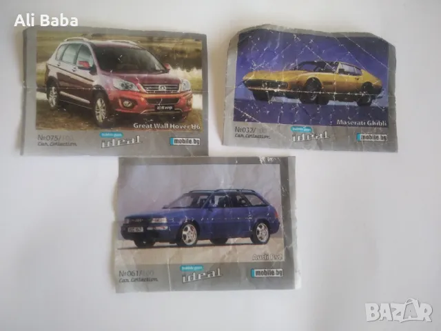 Лот Картинки от дъвки Идеал автомобили , снимка 1