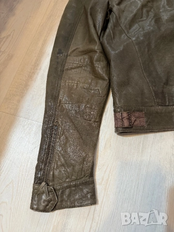 Оригинално мъжко кожено яке Lee, снимка 6 - Якета - 52314955