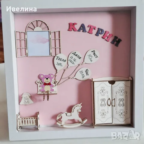 3D бебешка визитка, снимка 2 - Други - 53423259