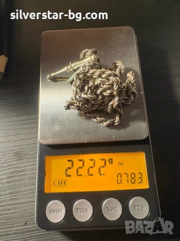 Сребърен синджир колие сърце, снимка 5 - Колиета, медальони, синджири - 53142392