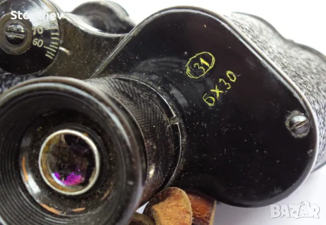 Бинокъл PZO 6x30 БНА 1952г., снимка 5 - Антикварни и старинни предмети - 47987243