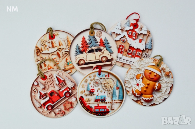 Коледни играчки за елха , снимка 3 - Други - 48187569