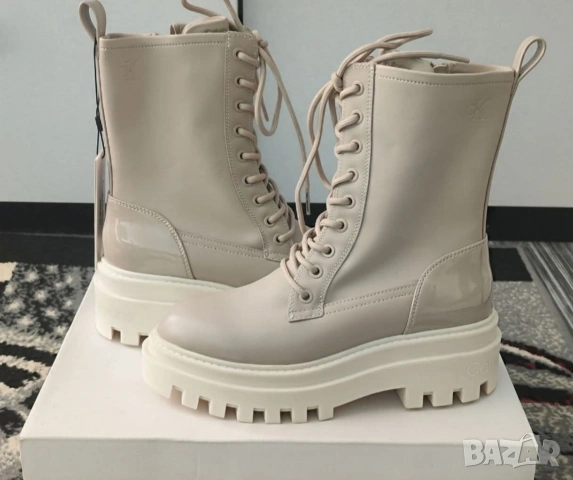 Нови дамски боти Calvin Klein Jeans- 37 размер. Стелка 24 см., снимка 2 - Дамски боти - 53583075