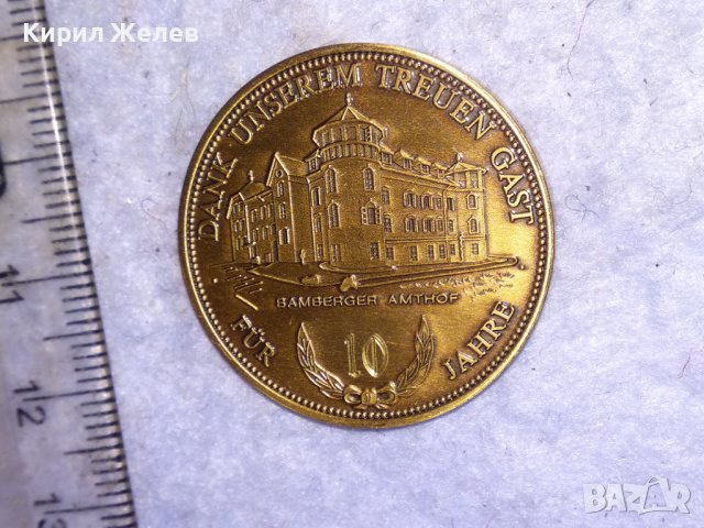 КРАСИВ ЮБИЛЕЕН КОЛЕКЦИОНЕРСКИ ПЛАКЕТ АВСТРИЯ ГРАДСКА ЦЪРКВА ДВУСТРАНЕН 38552, снимка 4 - Антикварни и старинни предмети - 41512100