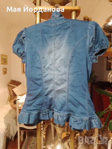 Леко дънково сако номер  S,M цена 28 лв., снимка 3 - Сака - 44613614