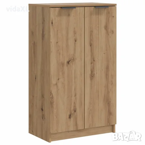 vidaXL Шкаф за обувки дъб артизан 59x35x100,5 см инженерна дървесина