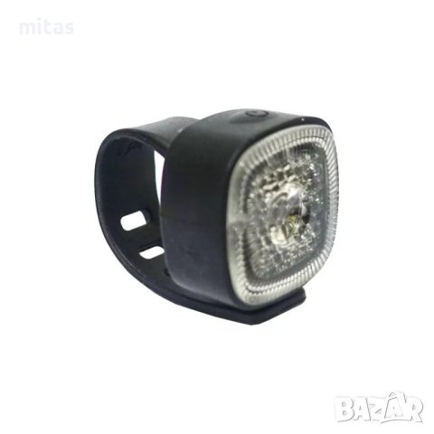 Предна LED светлина за велосипед фар XC-270W, USB, силикон, бяла