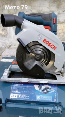 Bosch gks 185-li Акумулаторен Циркуляр с куфар L-box, снимка 3 - Други инструменти - 56329877
