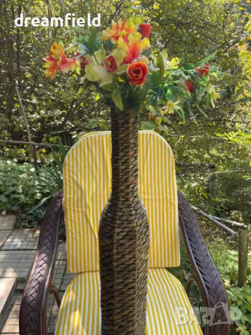 Плетена ваза, около 70-80 cм височина, снимка 2 - Декорация за дома - 47842563