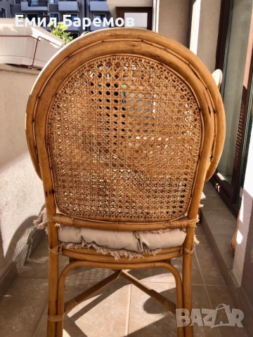 Ратанови столове - 2 бр. , снимка 4 - Градински мебели, декорация  - 53733741